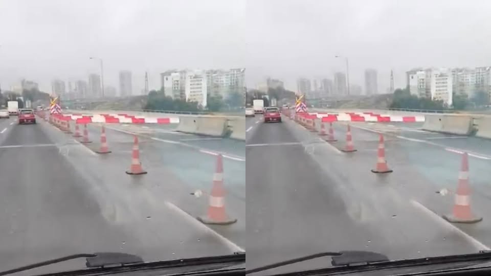 İzmir'de otoyol çalışması sürücüleri mağdur ediyor