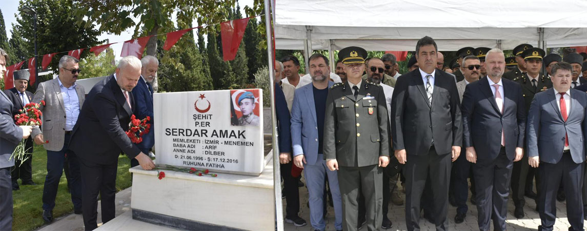 15 TEMMUZ ŞEHİTLERİ MENEMEN’DE DUALARLA ANILDI